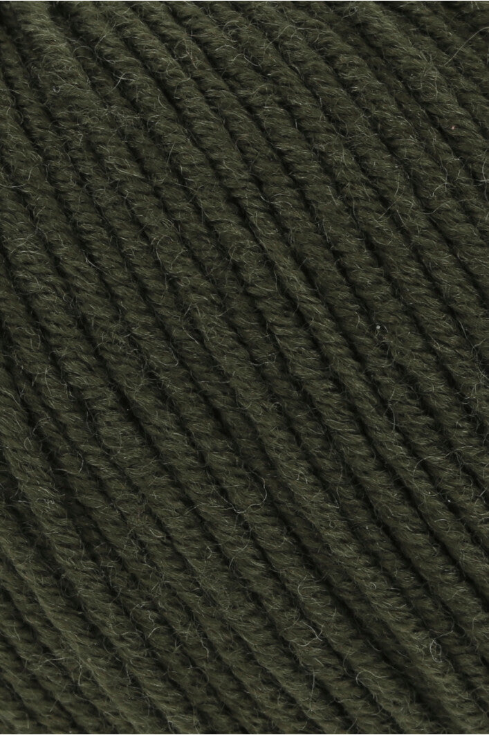 Lang Yarns Merino 120 0498 Loodgroen - close-up van de garenstructuur