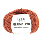 Lang Yarns Merino 120 0559 Oranje Melange - bol garen - vooraanzicht