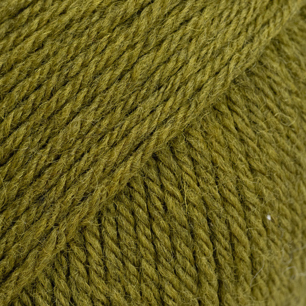 Drops Saga Mix 36 Mosgroen - 100% wol in gemêleerde kleur Mosgroen