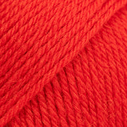 Drops Saga Uni Colour 44 Felrood - 100% wol in effen kleur Felrood
