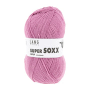 Lang Yarns Super Soxx 4-Fach 0019 Donkerroze (4-draads)