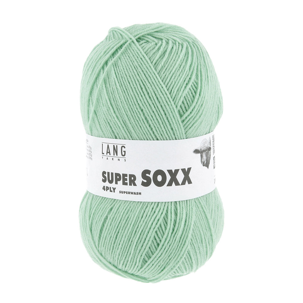 Lang Yarns Super Soxx 4-Fach 0058 Munt (4-draads)