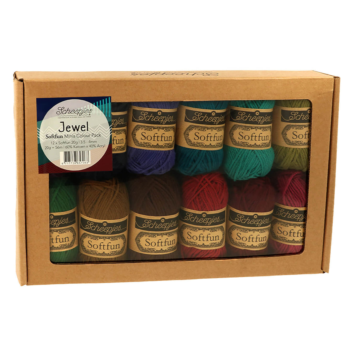 Scheepjes Softfun colour pack Jewel 12x20g