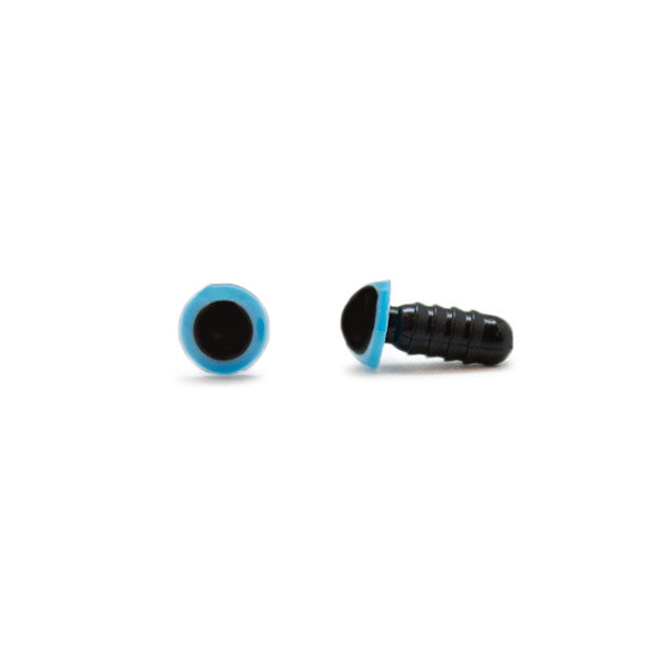 Veiligheidsogen Blauw 6mm per paar