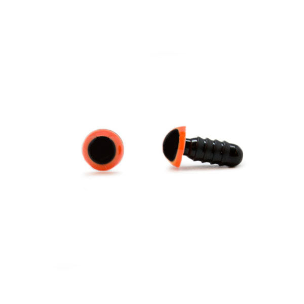 Veiligheidsogen Oranje 6mm per paar