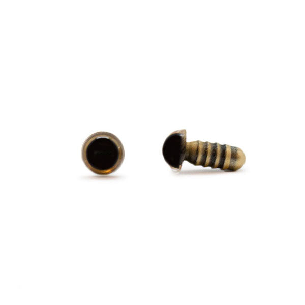 Veiligheidsogen Goud 6mm per paar