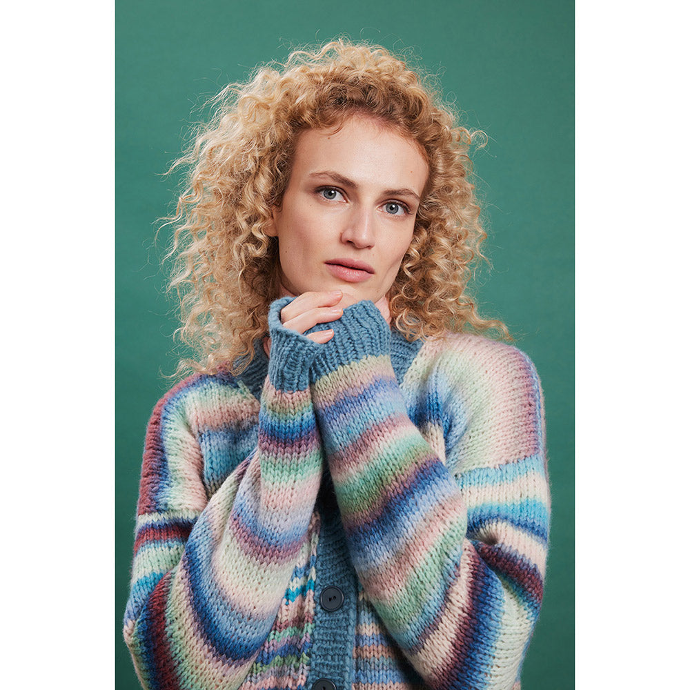 Projectinspiratie voor Lang Yarns Promise 0190 Braam - Cardigan multicolor