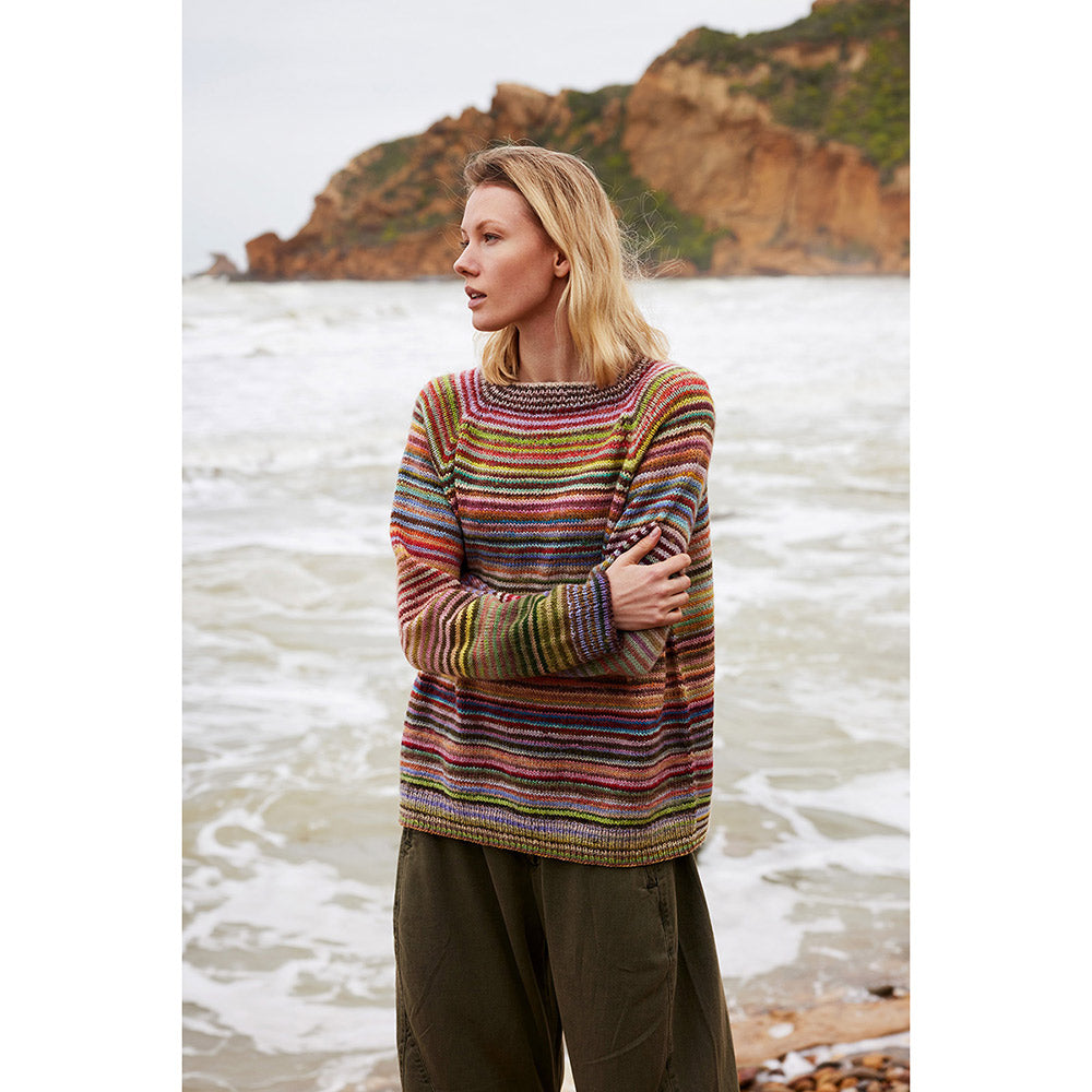 Lang Yarns Infinity 0008 Wijde Kust - model met gebreide trui
