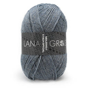 Lana Grossa Meilenweit 6-Fach 150 Mélange 9226 Grijsblauw gemêleerd - bol garen