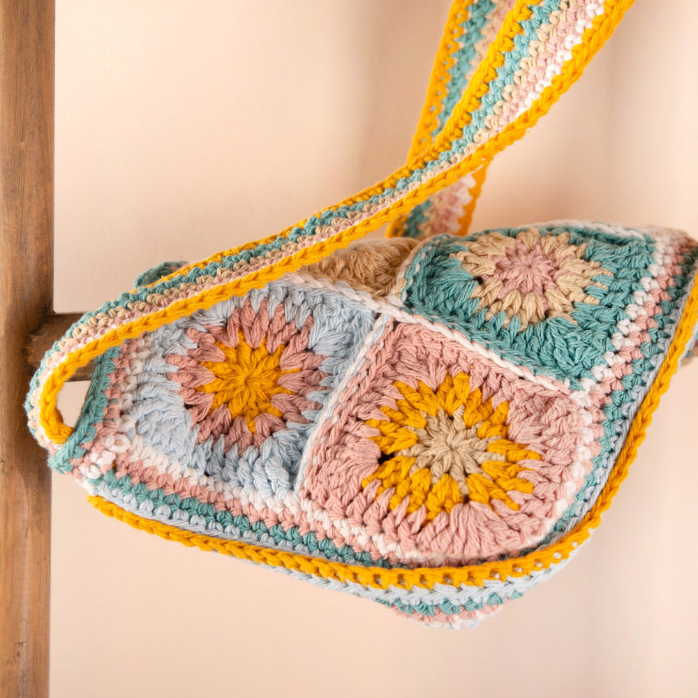 Häkelpaket „Trendige Granny Square-Tasche“