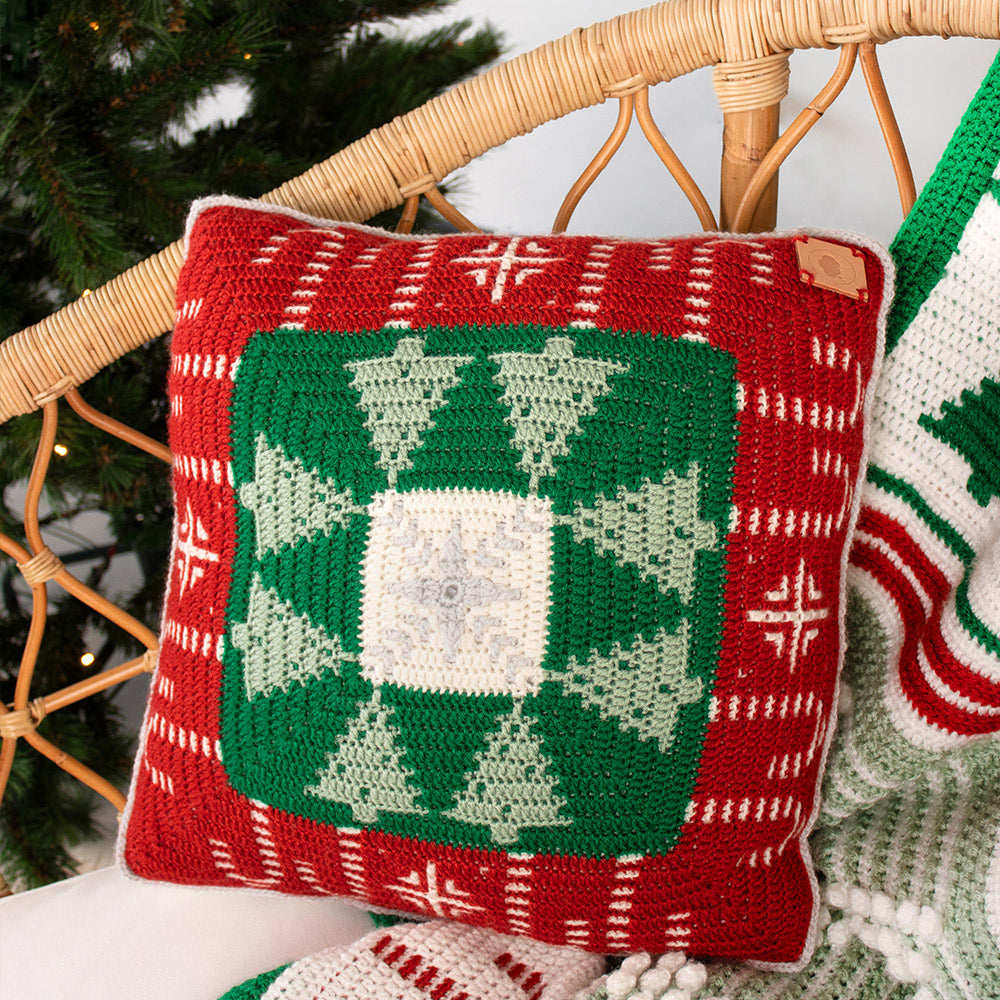 Kerstkussen Haakpakket