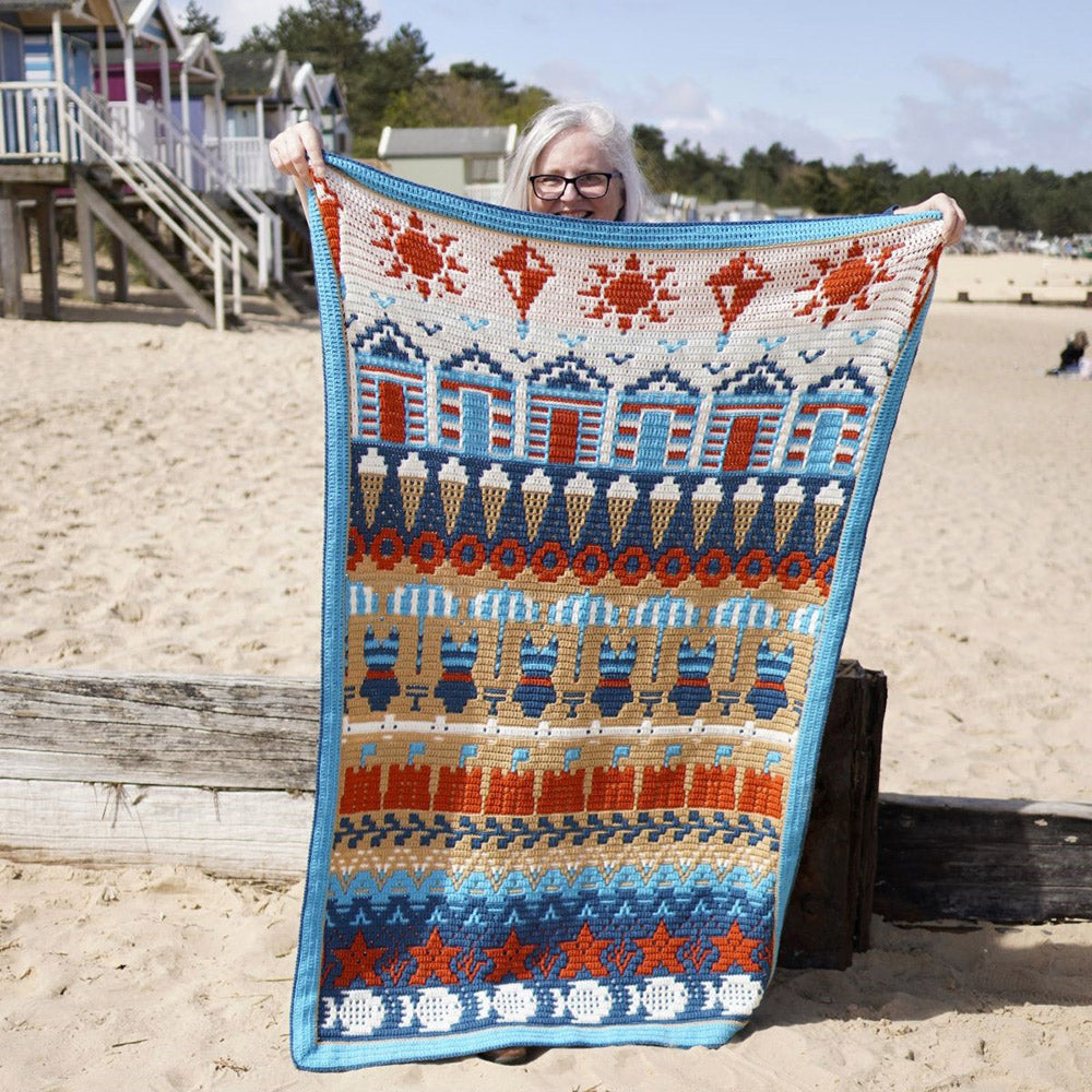 Decke „Beside the Seaside CAL“ von Rosina Plane
