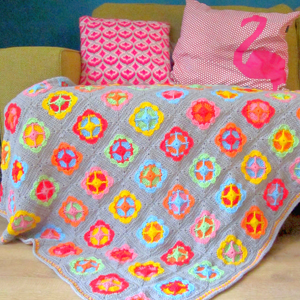 Acrylic Power Flower Deken Haakpakket (3)
