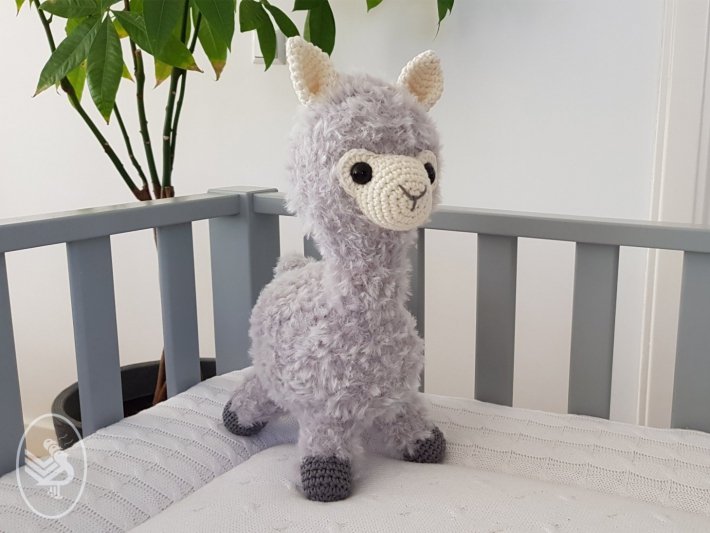 Alpaca Almina gehaakte knuffel met Durable Furry