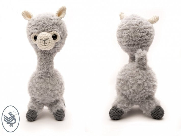 Alpaca Almina knuffel gehaakt met Durable garen
