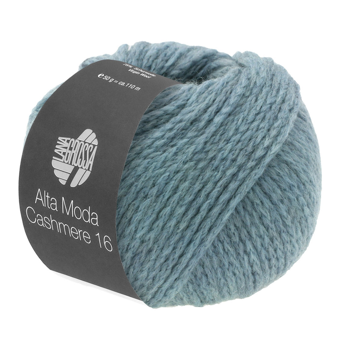 Lana Grossa Alta Moda Cashmere 16 053 Rokerig Blauw bol garen - 053 Rokerig Blauw