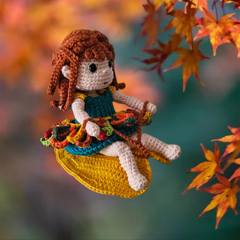 Herfst elfje ginger — gemaakt met Amigurumi Herfstfestival - Herfst Elfje Ginger - Creïmtions Haakpakket - inclusief patroon