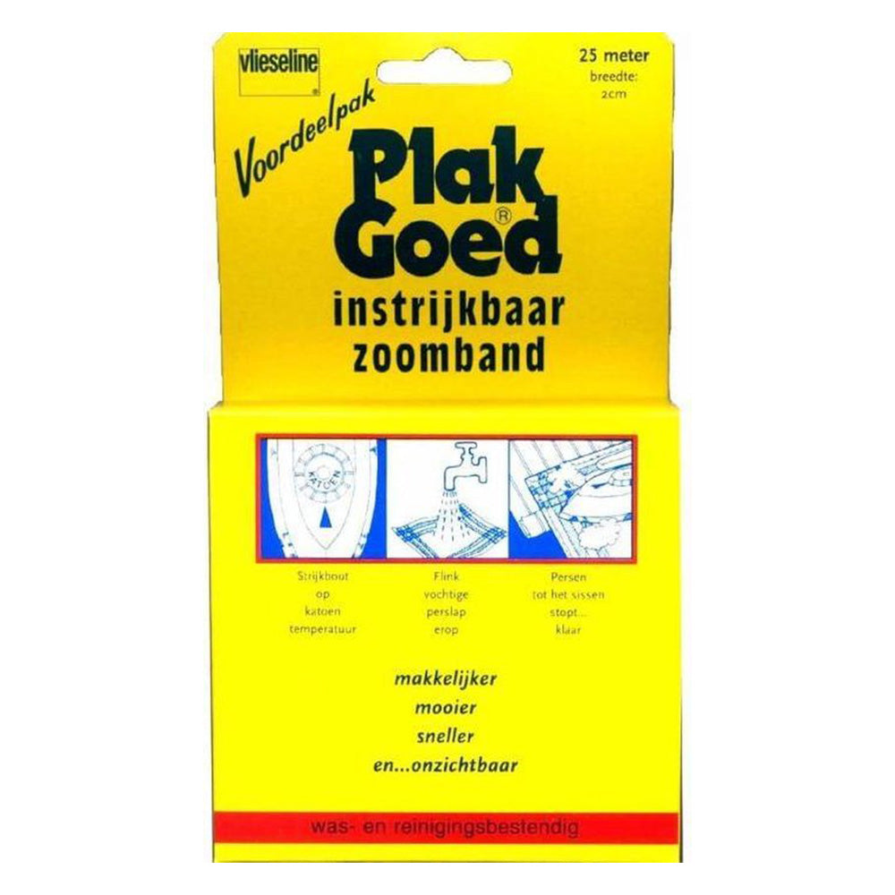 Antex Plakgoed Tweezijdig Strijkbaar Zoomvlies 20 mm x 25 meter 200