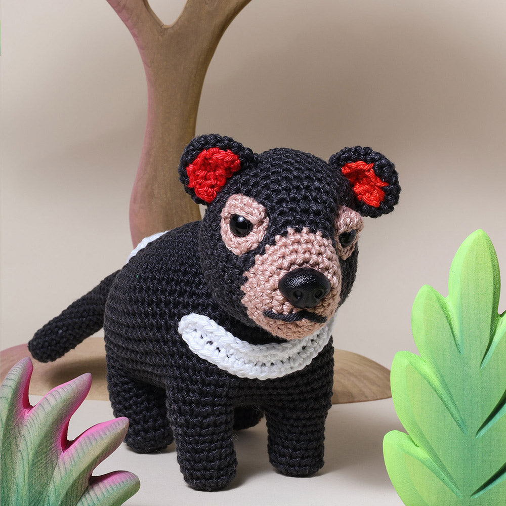 Crochetpatterntasmaniandevil — gemaakt met Australische dieren haken - YarnZoo