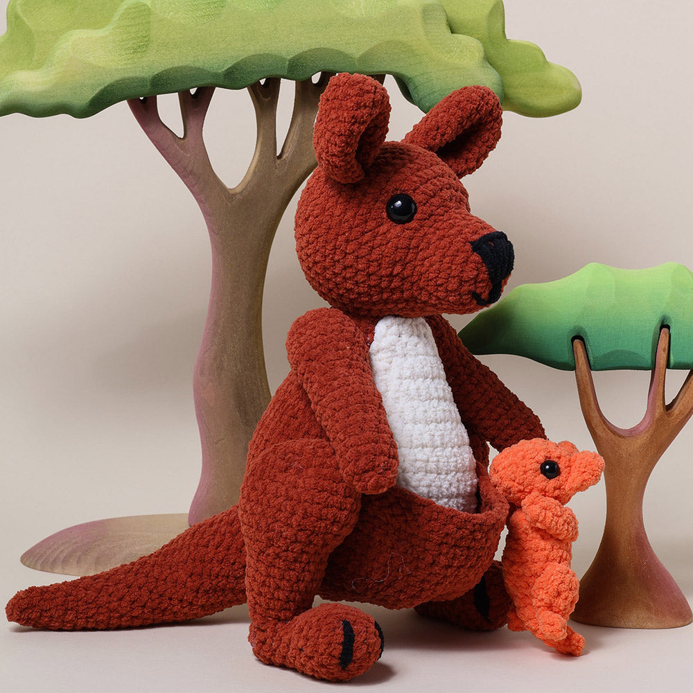 Crochetpatternkangaroo — gemaakt met Australische dieren haken - YarnZoo