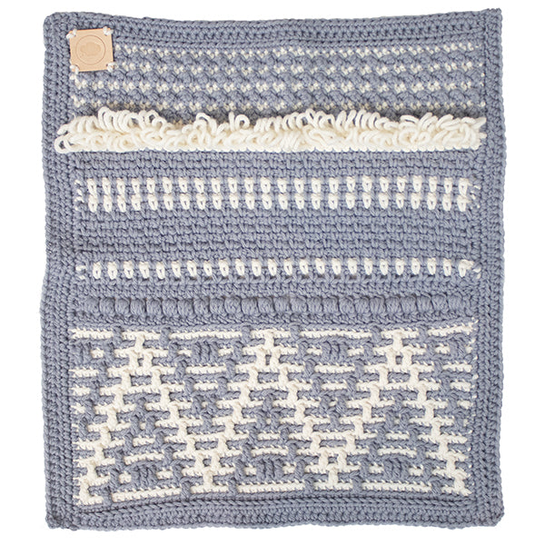 Shark grey — gemaakt met Baby Droomdeken 3.0 Haakpakket