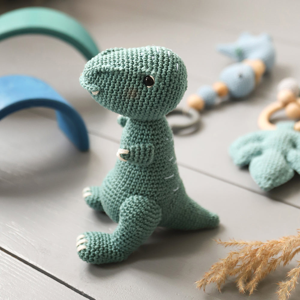 Dino — gemaakt met Baby Kraampakket Jongen Haakpatroon (Digitaal) (4)