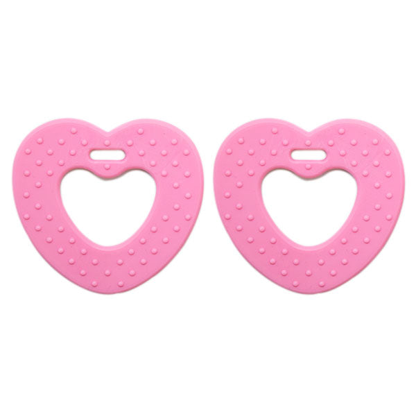 Go Handmade Hartjes Bijtringen 11 Babyroze