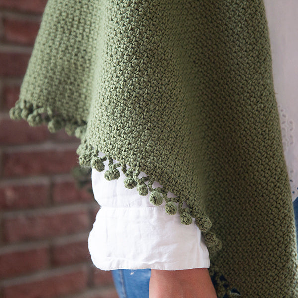 Basic Merino Granietsteek Omslagdoek Haakpakket (3)