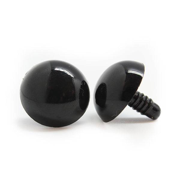Veiligheidsogen Zwart 21mm per paar