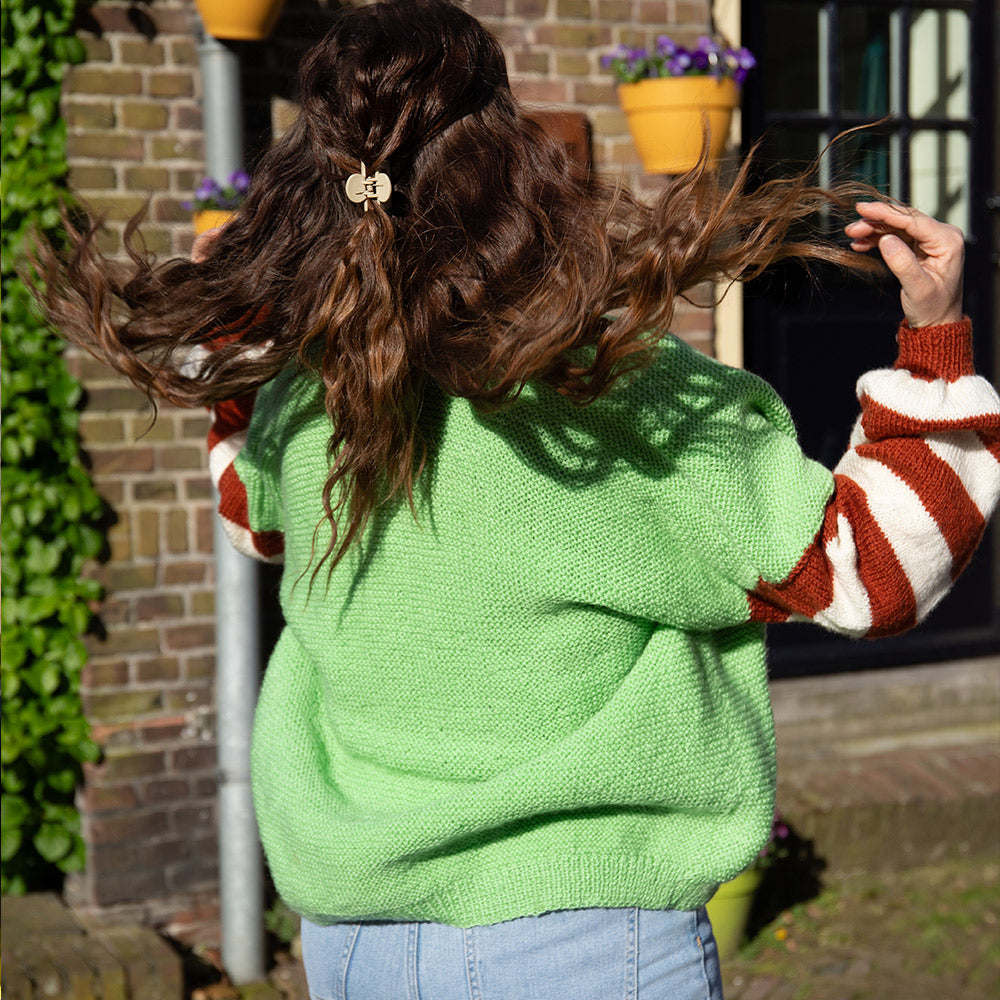 Groen — gemaakt met Basis Vest Amazing Breipakket (2)