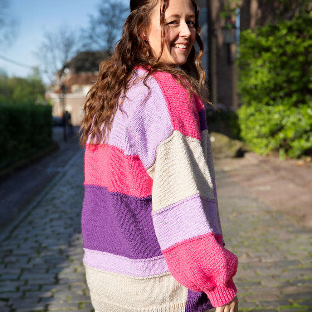 Rose — gemaakt met Basis Vest Super Amazing Breipakket (2)