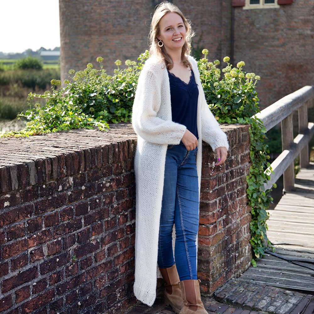 Breipatroon Vest Lang vest Elegant (Digitaal)