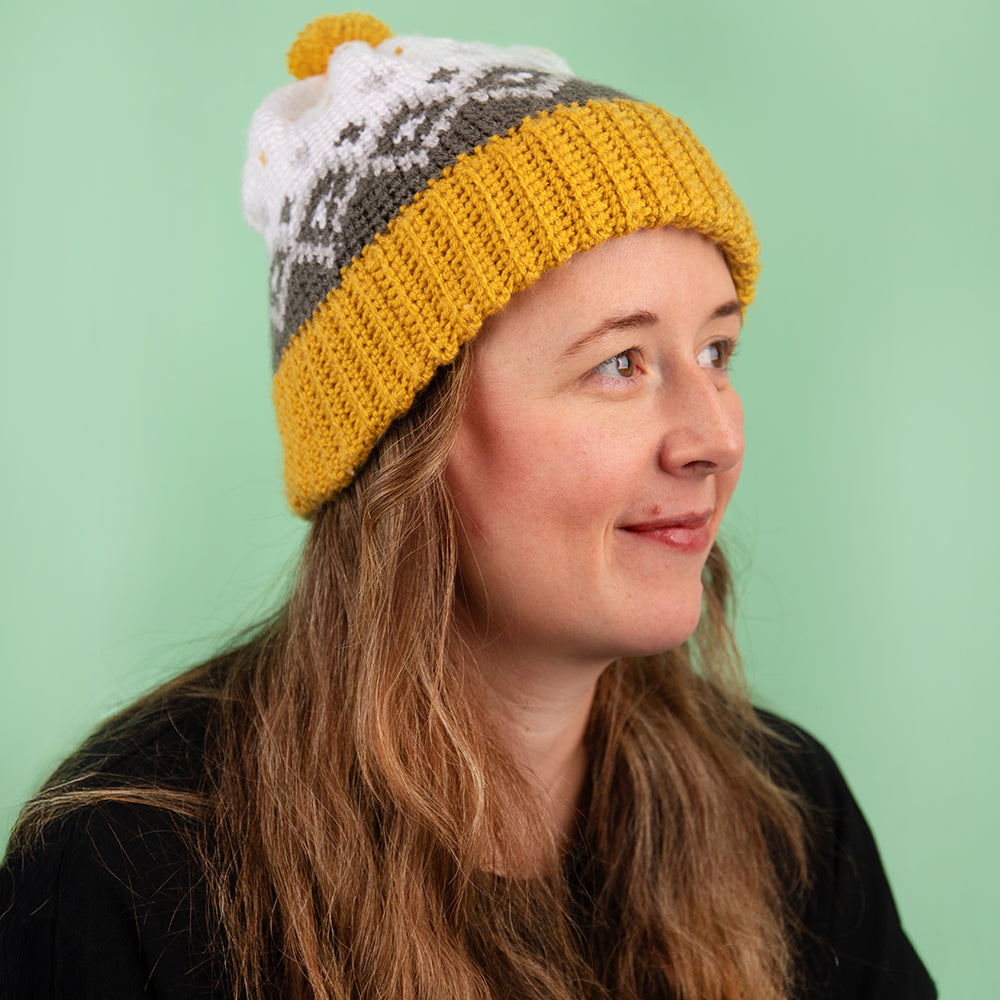 Muts — gemaakt met Bellwald Muts - Studio Madelaine - Haakpakket (2)