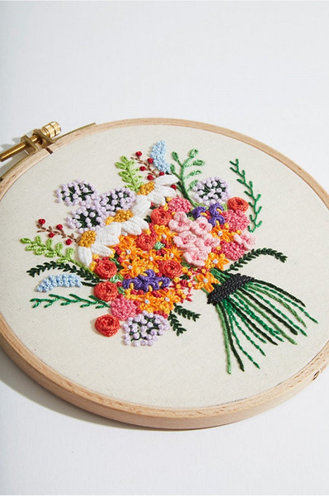 Bloemenboeket — gemaakt met Borduurpatroon Bloemenboeket (4)