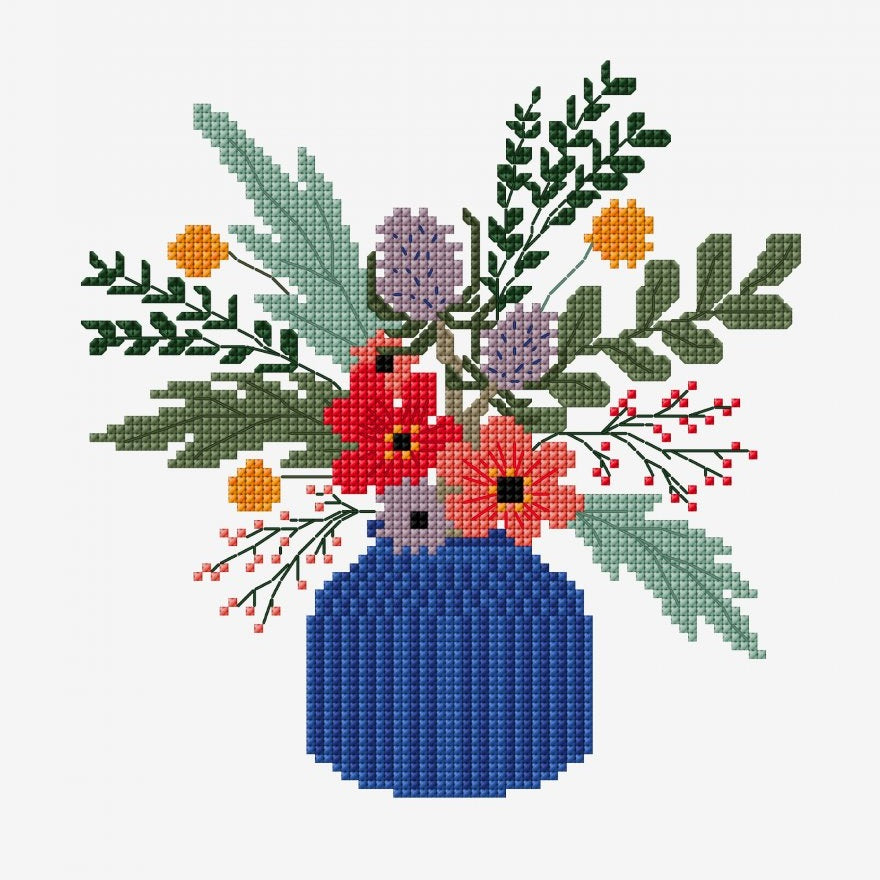 Borduurpatroon Wild Boeket