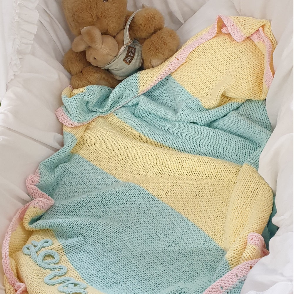 Sfeerbeeld met Breipatroon Babydeken Lieve Livia