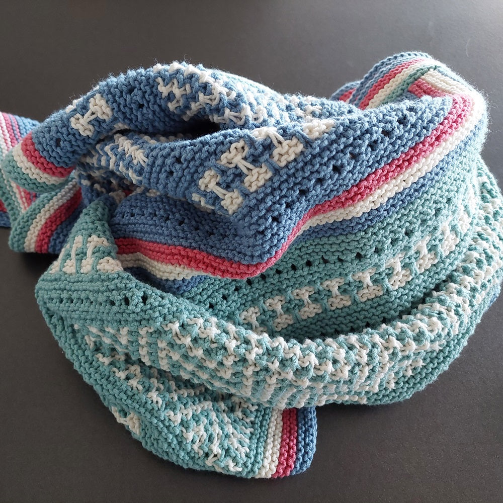 Breipatroon Babydeken Mozaïek (4)