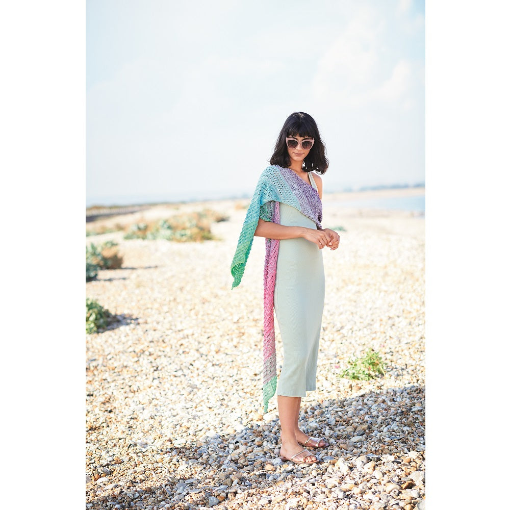 Breipatroon Creative Cotton Dégradé Lucky 8 Sjaal