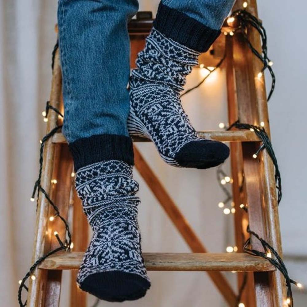 Laag — gemaakt met Breipatroon Durable December Snow Socks (3)