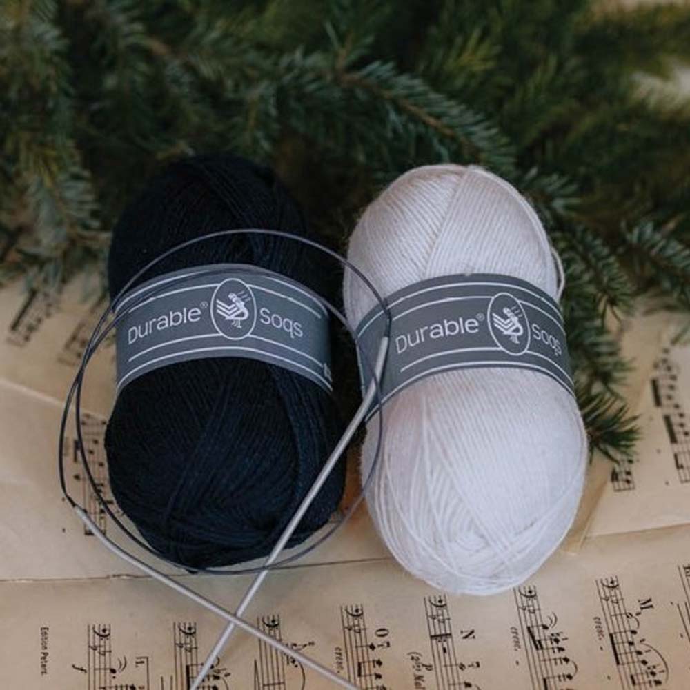 Laag — gemaakt met Breipatroon Durable December Snow Socks (2)