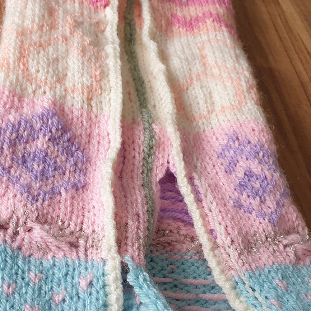 Detail — gemaakt met Breipatroon Fairy Sjaal