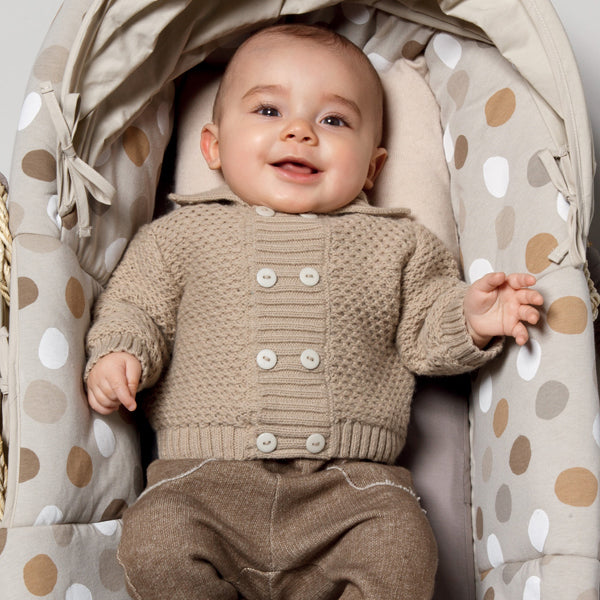 Breipatroon Honingraatsteek babyvestje