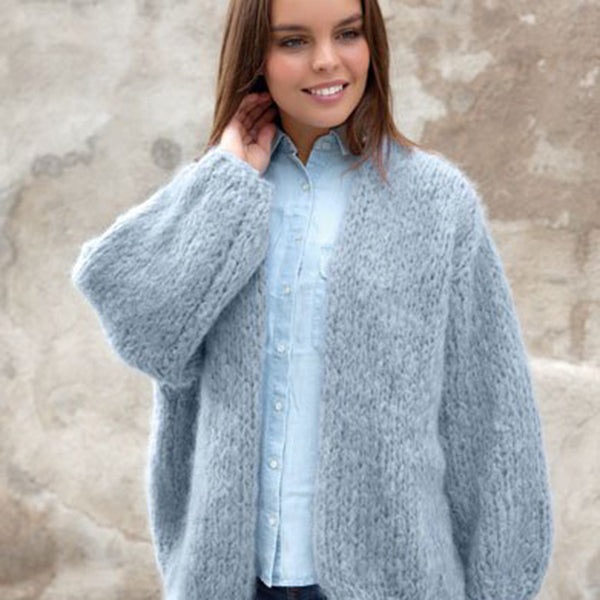 Pattern knit crochet woman jacket autumn winter katia — gemaakt met Breipatroon Ingenua Vest (2)