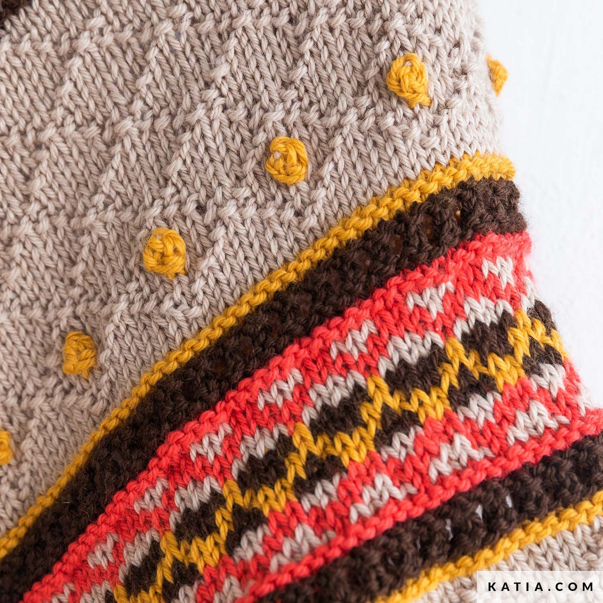 Patroon breien haken dames stola herfst winter katia — gemaakt met Haakpatroon Katia Equinozo Omslagdoek (Digital) (2)