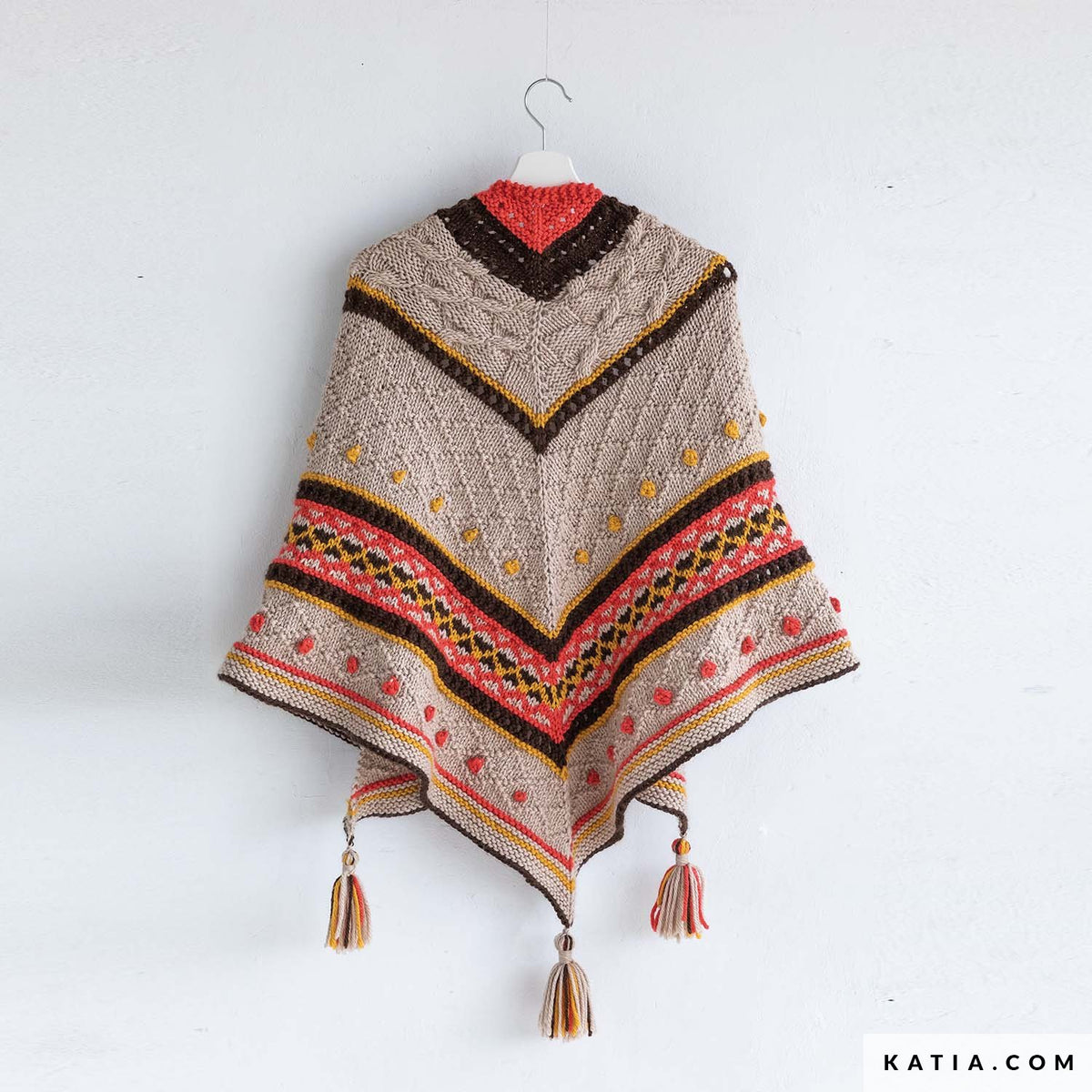 Patroon breien haken dames stola herfst winter katia — gemaakt met Haakpatroon Katia Equinozo Omslagdoek (Digital)