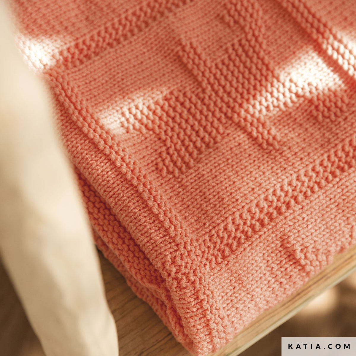 Patroon breien haken baby deken herfst winter katia — gemaakt met Breipatroon Katia Twist Babydeken