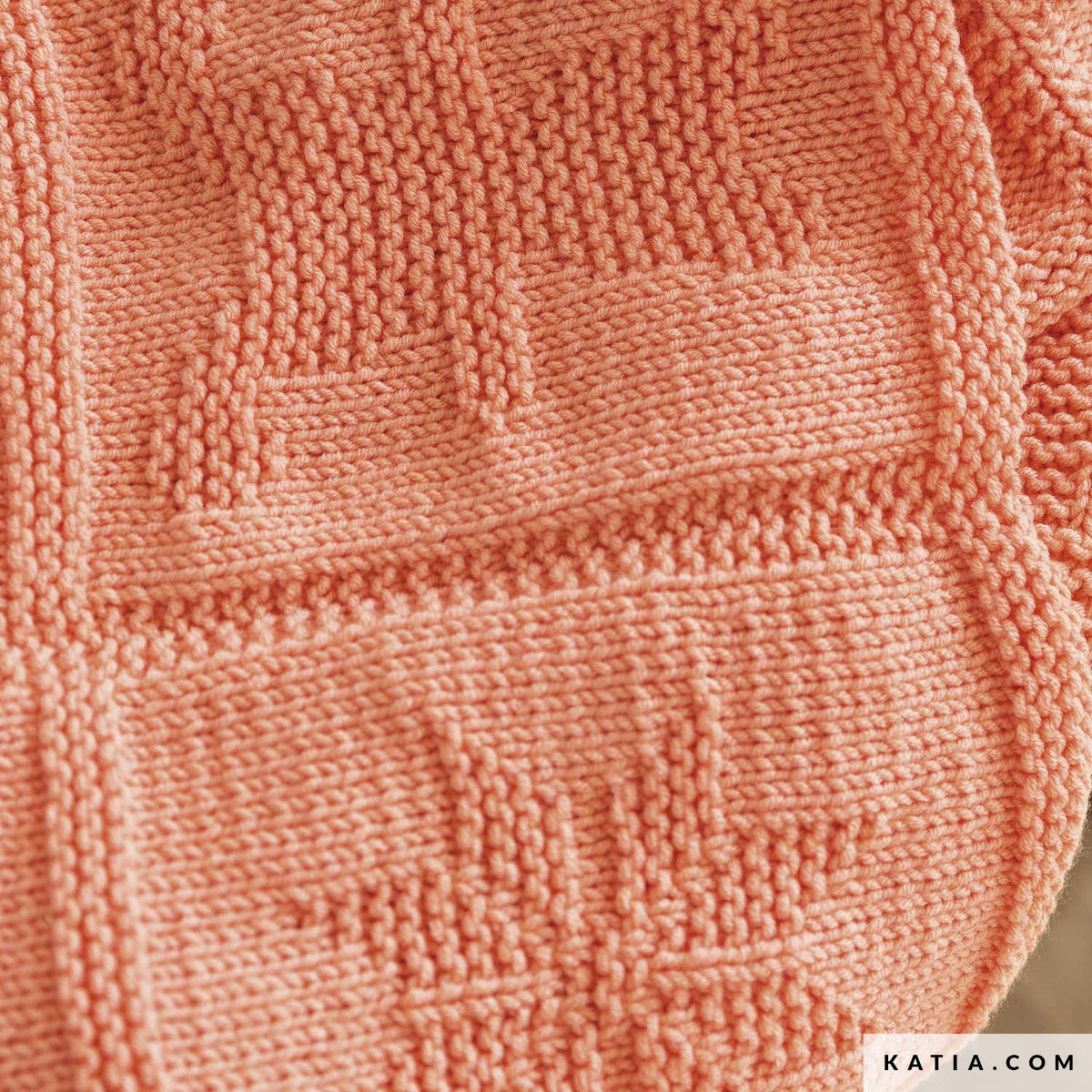 Patroon breien haken baby deken herfst winter katia — gemaakt met Breipatroon Katia Twist Babydeken (2)