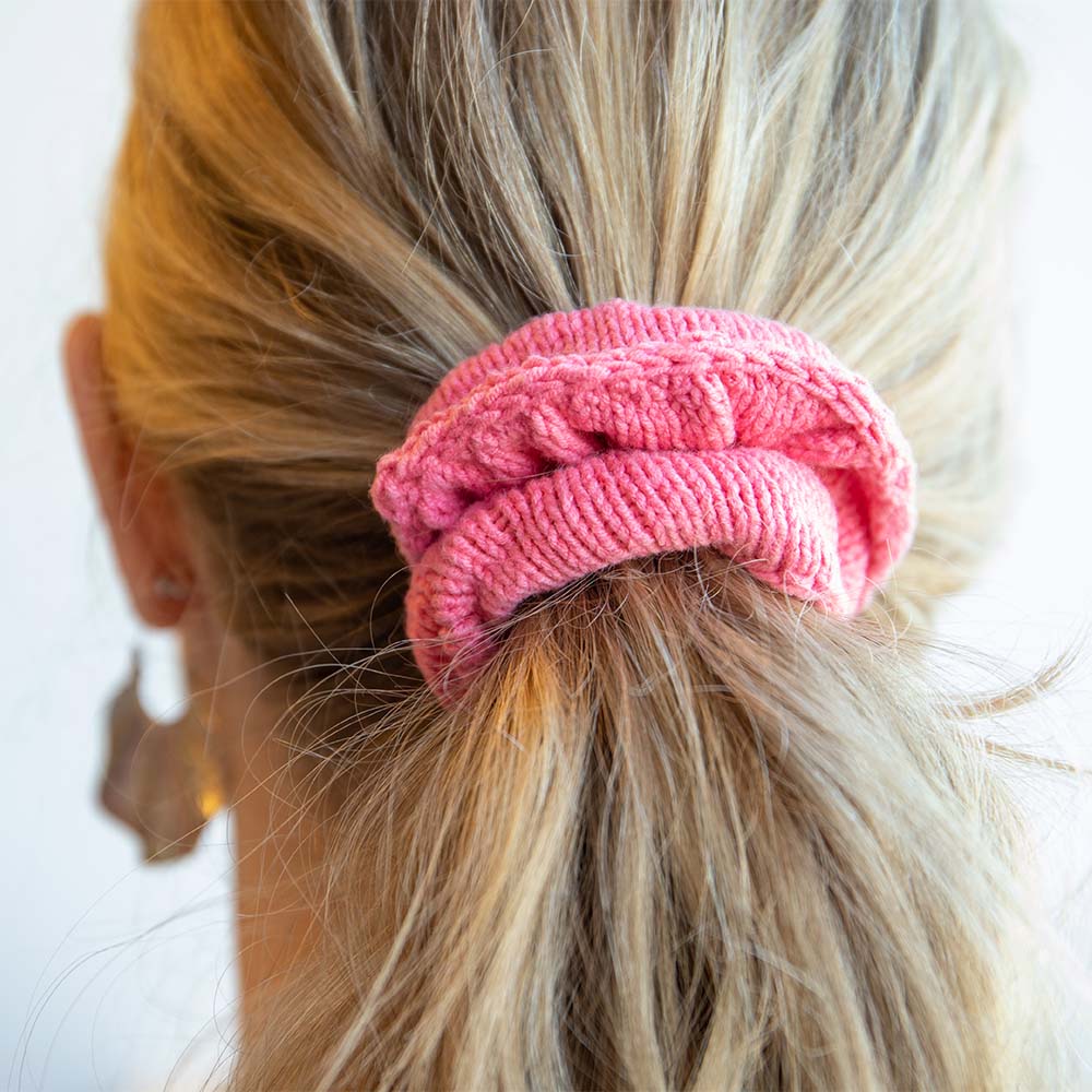 Breipatroon Mixed Up Scrunchie
