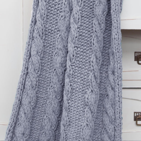 Sfeerbeeld met Breipatroon RibbonXL Kabelplaid