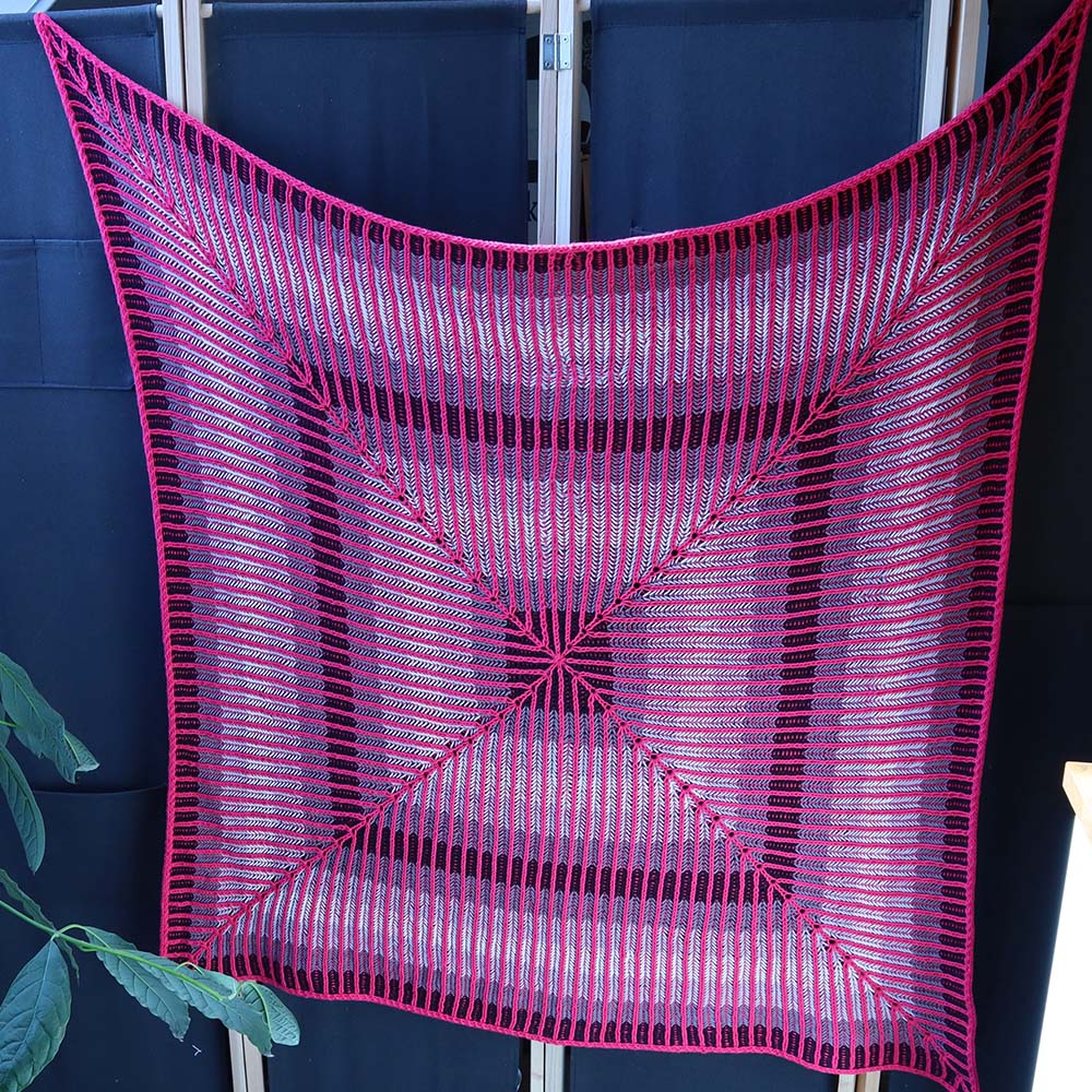 Vierkant — gemaakt met Breipatroon Roze Wolk Deken (2)